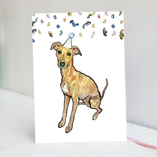 Biglietto compleanno brindle - biglietto,