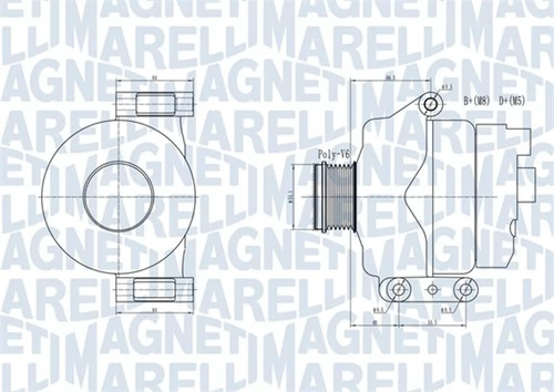 Alternatore magneti marelli - alternatore,