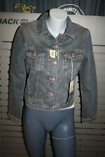 MAVI Jeans Giacca 378 Gialla Tinta Blu Nuova Vintage Cropped Cotone