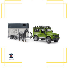Bruder land rover defender 02592 jeep con rimorchio