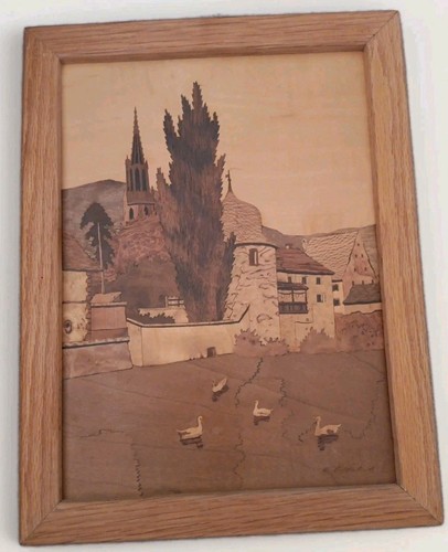 Vintage anni intarsio - vintage, 60