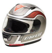 Casco Integrale moto Dainese D181 metallic plate bianco grigio rosso codice 1830