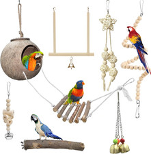 7 Pezzi Giochi per Pappagalli