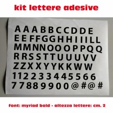 KIT LETTERE ADESIVE AUTO MOTO