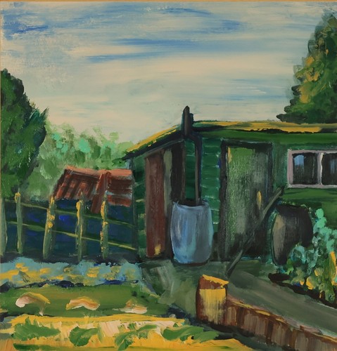 Dipinto olio scozzese d - dipinto,