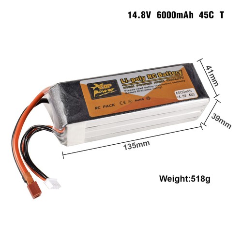 Zop power lipo batteria - 4s,