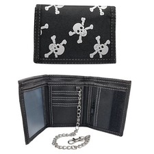 Portafoglio uomo con teschio porta banconote donna con catena