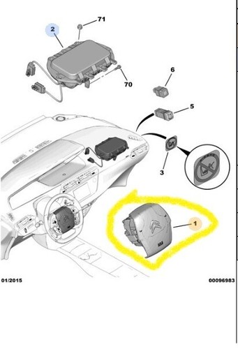 Gruppo airbag copertura - airbag,
