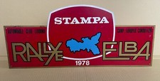 1978 RALLYE dell'Isola d' ELBA targa original press rally plate plaque