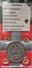 (£)  2 Lire 1939 XVIII