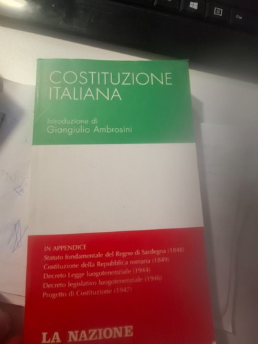 Libro costituzione italiana - libro,