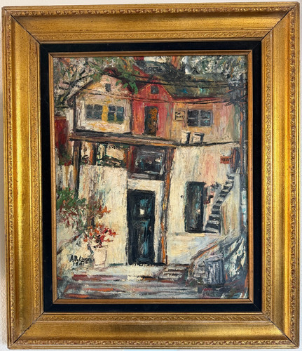 Dipinto olio vintage 1961