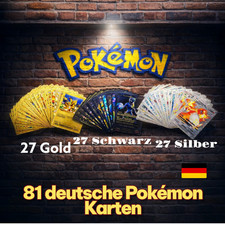 81 carte pokemon oro nero