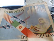 raro fascicolo grande formato le vie dell'aria sulla trasvolata di balbo