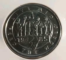 MEDAGLIA LIVE AID FEED THE WORLD 1985 I GRANDI PROTAGONISTI DEL MILLENNIO