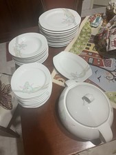 Servizio Piatti Porcellana Di BAVARIA Bareuther + Zuppiera E Vassoietto LEGGI