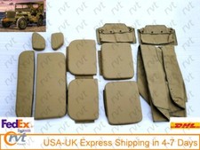 Per Willys Jeep MB Ford GPW Set Top + Cuscini G-503-WWII OD Verde 750 GSM Tela