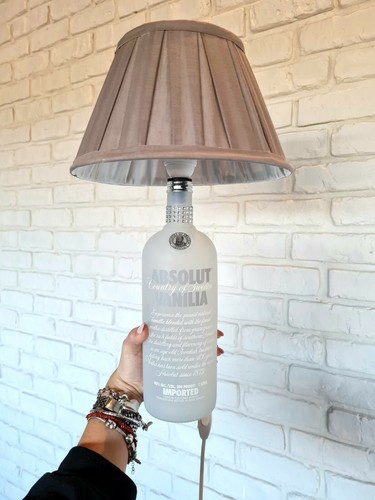 Lampade con bottiglie - con,