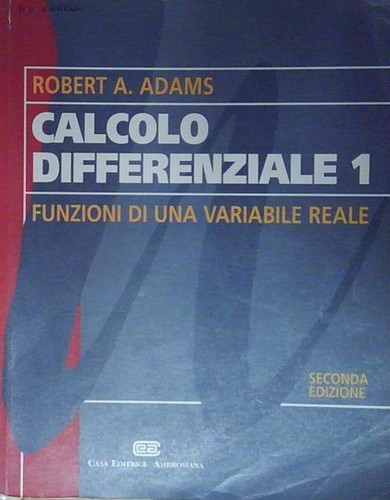 Adams calcolo differenziale - adams, 1
