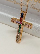 Collana Croce Placcata Oro