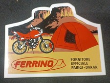 ADESIVO STICKERS STEMMA LOGO SIMBOLO FERRINO SPORT OUTDOOR PARIGI DAKAR 