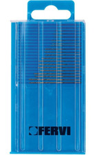 ASSORTIMENTO 20 PUNTE MICROPUNTE ACCIAIO HSS FERVI P068 DREMEL Ø DA 0,25 A 1mm
