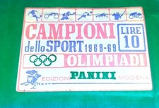 Figurine Panini Campioni dello Sport 1968/69 da Rec. Menù a Tendina