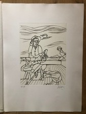 Valerio adami acquaforte - valerio,