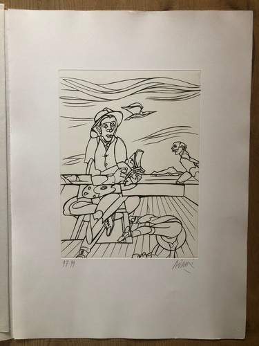 Valerio adami acquaforte - valerio,