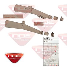 MARMITTA SCARICO KAWASAKI GPZ 750 900 R SITO 1275 COD.564