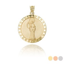 Collana con ciondolo moneta oro religioso Santa Muerte santo della morte e protezione