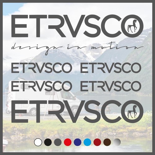 Adesivo set loghi etrusco - adesivo,