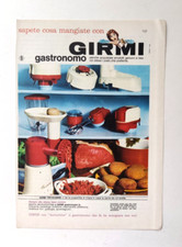 Pubblicita' Girmi Gastronomo Tritacarne Old Advertising Werbung Vintage 1965(F4)