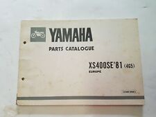 Yamaha XS 400 SE 1981 catalogo ricambi originale spare parts catalog