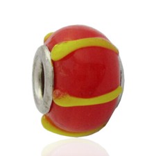 Ciondolo/i Charms mm 14x10 per bracciale acciaio-vetro artistico multicolor