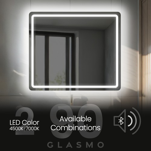 Specchio bagno illuminato con