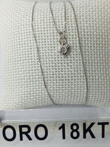 Collana oro bianco 750 - bianco, 18