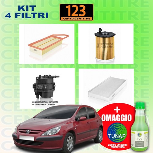 Kit tagliando filtri peugeot - tagliando, 4