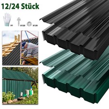 12/24 x lamiera trapezoidale lamiera profilata lamiera di acciaio lamiera per tetto lastre per tetto acciaio zincato