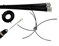 KIT PULIZIA CAMINO TERMOCAMINO E STUFE A LEGNA FAI DA TE ROTAZIONE CON TRAPANO