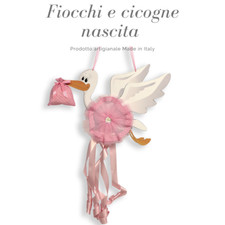 Babysanity- Fiocchi e cicogne nascita neonato in varie misure e forme 