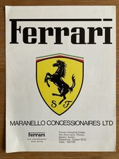 Brochure e listino prezzi Ferrari Maranello 1977 - 512BB, 400 GT, 308 GT4, GTB, GTS
