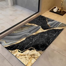 Tappetino da bagno elegante in marmo, bagno elegante di lusso, tappeto da bagno unico in marmo