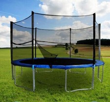 TRAMPOLINO ELASTICO CON RETE DI SICUREZZA TRAMPOLINE TAPPETO ELASTICO 430 CM IT-