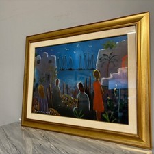 Dipinto olio su tela Eliano Fantuzzi ( 1909 – 1987 ) mis 70 x50 arte moderna