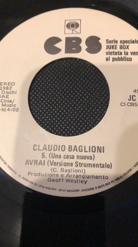 Claudio baglioni avrai - baglioni,