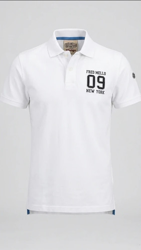 Polo fred mello bianca - polo, nuova