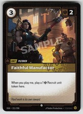 Faithful Manufactor Common