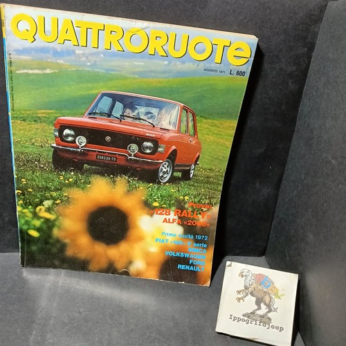 Rivista quattroruote ago 1971 - quattroruote,