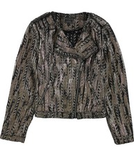 GUESS Womens Teeya Gilded Motorcycle Jacket